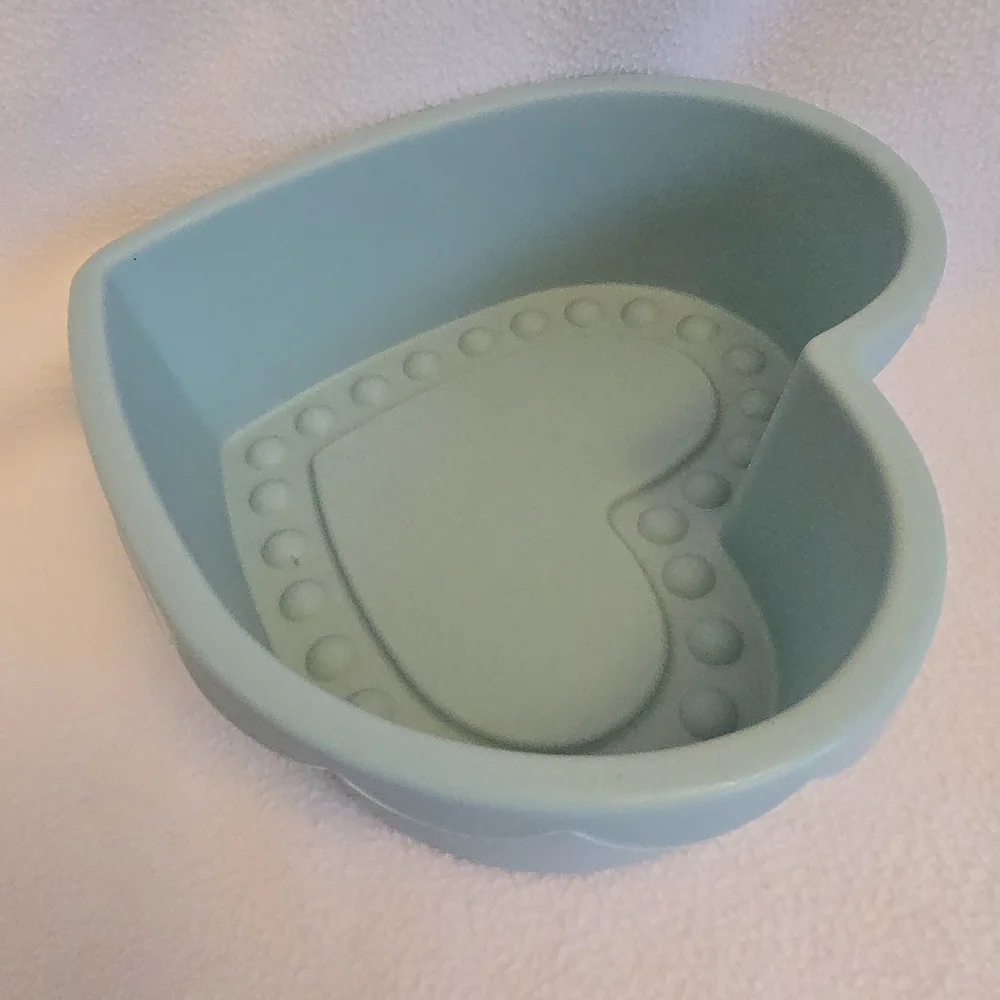 IKEA Heart-Shaped Light Blue Silicone Mold
